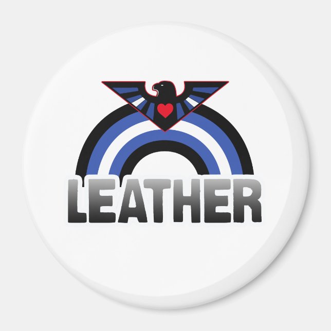 Leather Eagle Pride Magnet (Front)