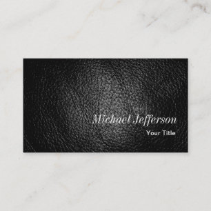 Leather Effect Consultant Engineer Business Card
