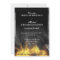 Leather & Flames  Biker Wedding Invitation