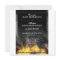 Leather & Flames  Biker Wedding Invitation