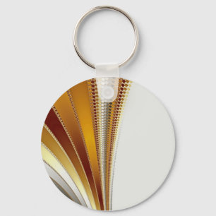 Leather - Fractal Keychain