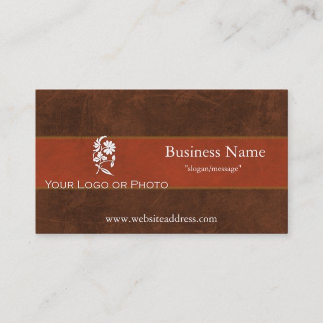 Leather & Fur Business Cards (Front)