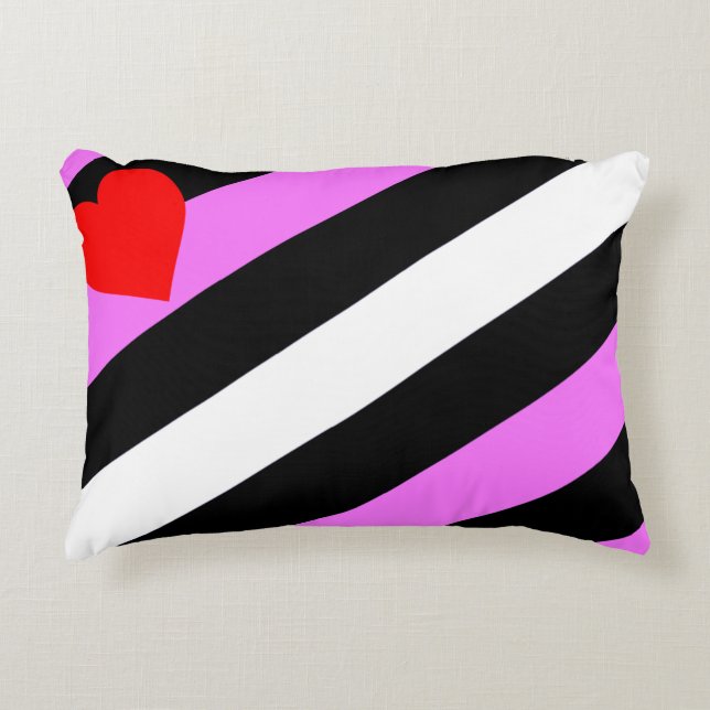 Leather Girl Pride Flag Accent Pillow (Front)