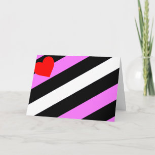 Leather Girl Pride Flag Card