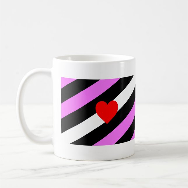 Leather Girl Pride Flag Coffee Mug (Left)