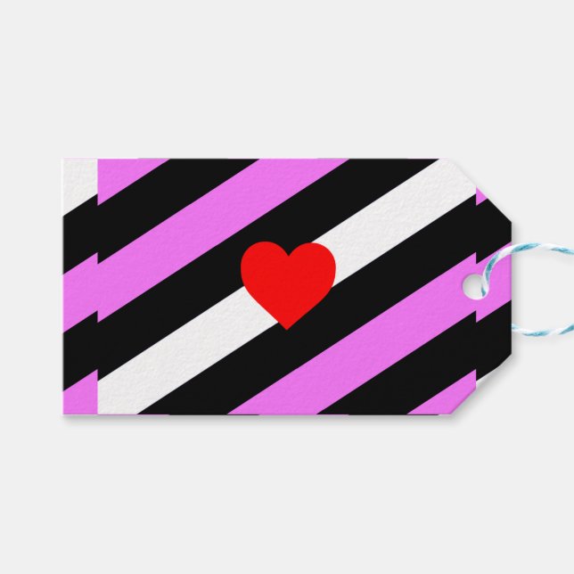 Leather Girl Pride Flag Gift Tags (Front (Horizontal))
