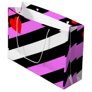 Leather Girl Pride Flag Large Gift Bag