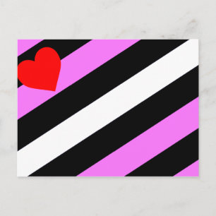 Leather Girl Pride Flag Postcard