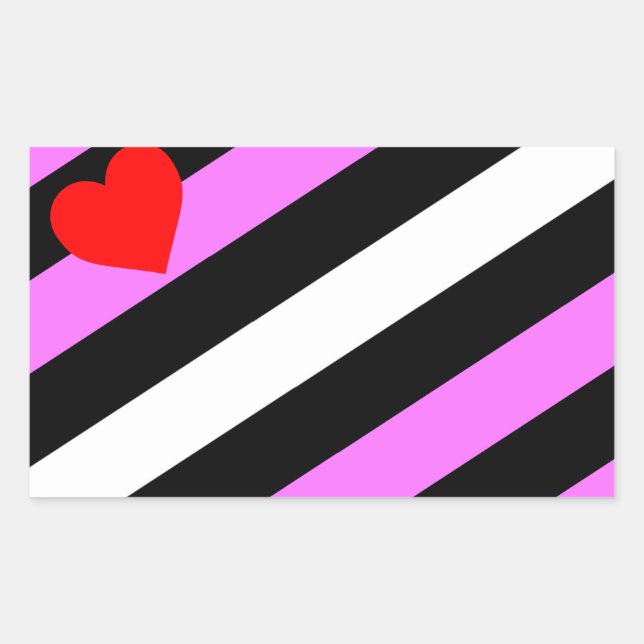 Leather Girl Pride Flag Sticker (Front)