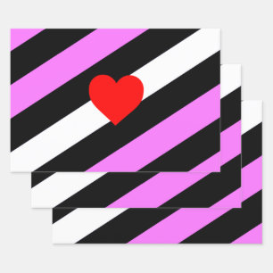 Leather Girl Pride Flag Wrapping Paper Sheet