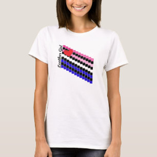 Leather Girl Stepping Stones T-Shirt