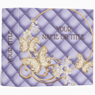 Leather Gold Love Modern Albums 3 ring binder