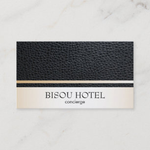 Leather & Gold Trim Business Card