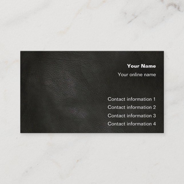 Leather Grain Trick card / (Front)