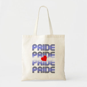 Leather Heart Retro Pattern Tote Bag