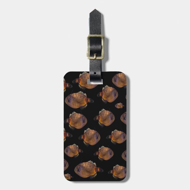 Leather Jacket Fish,  Luggage Tag (Front Vertical)