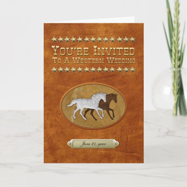 Leather & Lace Invitation (Front)