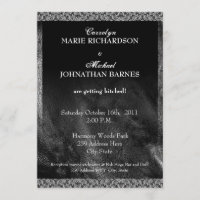 Leather & Lace Offbeat Biker Wedding Invitation
