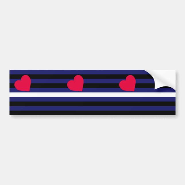 Leather Latex and BDSM Pride Flag Bumper Sticker (Front)