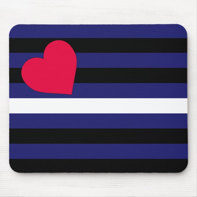Leather Latex and BDSM Pride Flag Mouse Pad (Front)