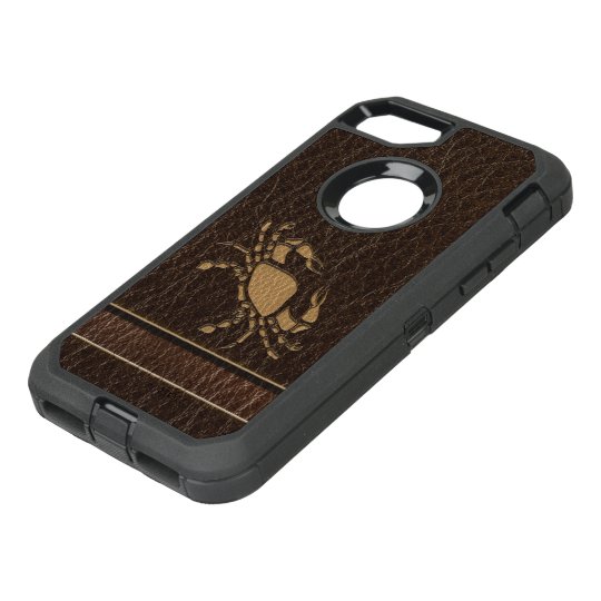Leather-Look Cancer OtterBox Defender iPhone 7 Case