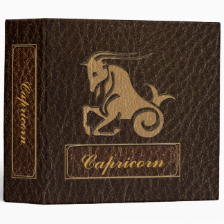 Leather-Look Capricorn Binder