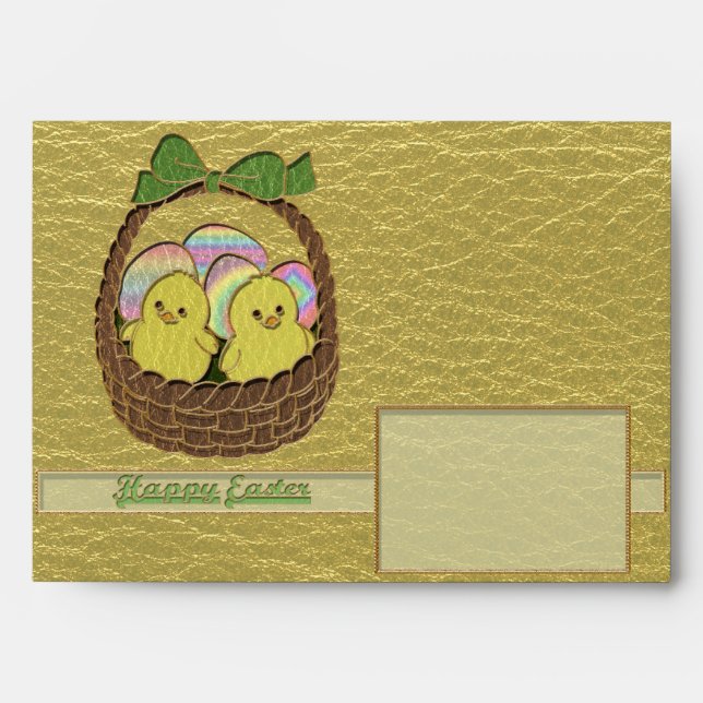 Leather-Look Easter Basket Envelope (Front)