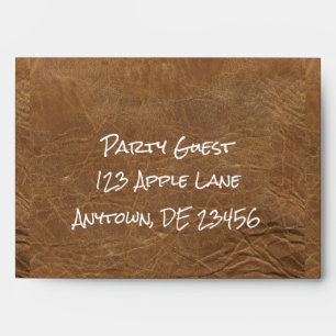 Leather Look Envelope