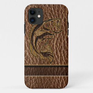 Leather-Look Fish iPhone 11 Case