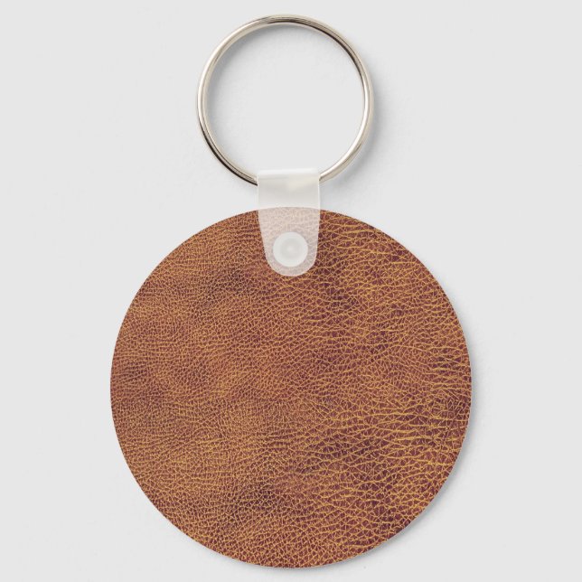 Leather Look for Men or Women Keychain (Front)