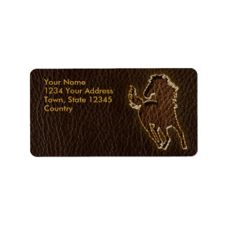 Leather-Look Horse Dark Label