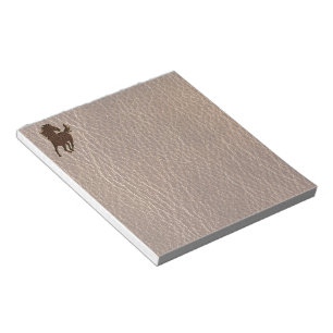 Leather-Look Horse Notepad
