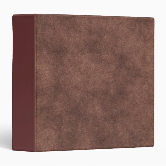 Leather Look In Chocolate Brown Binder (Front/Spine)
