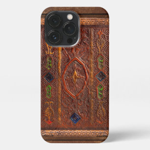 Leather Look iPhone 13 Pro Slim Fit Case, Glossy Case