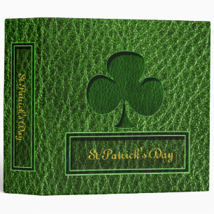 Leather-Look Irish Clover Binder