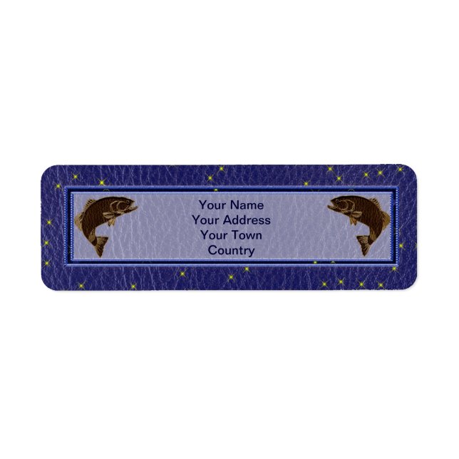 Leather-Look Native American Zodiac Salmon (Front)