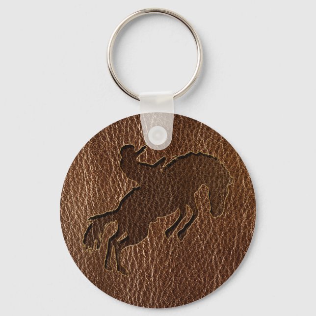 Leather-Look Rodeo Keychain (Front)