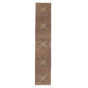 Leather-Look Star Medium Table Runner