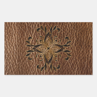 Leather-Look Star Sticker