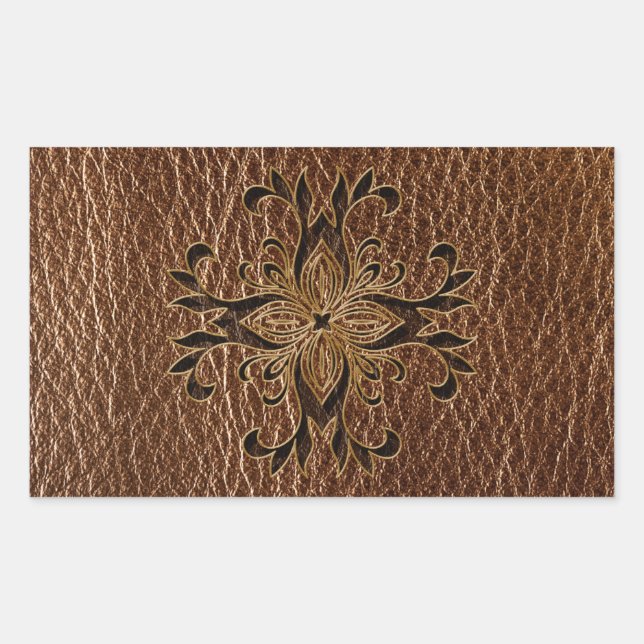 Leather-Look Star Sticker (Front)