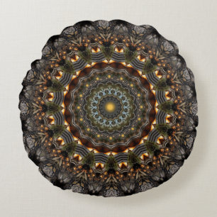 Leather Lover Round Pillow
