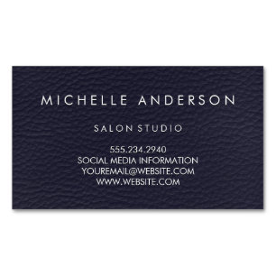 Leather Magnetic Business Card