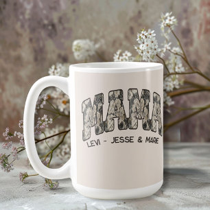 Leather n' Lace Country Varsity Style Mama Coffee Mug