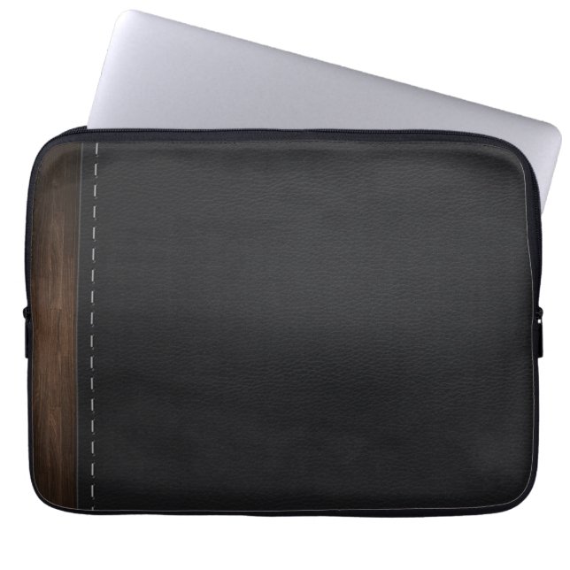 Leather Neoprene Laptop Sleeve 13 inch (Front)