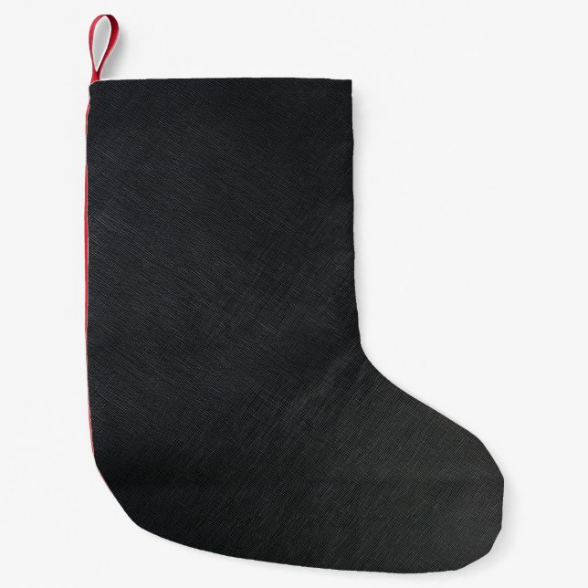 Leather organization background small christmas stocking (Front)