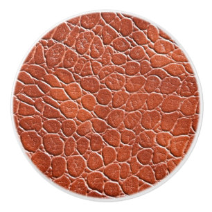 Leather Pattern Ceramic Knob