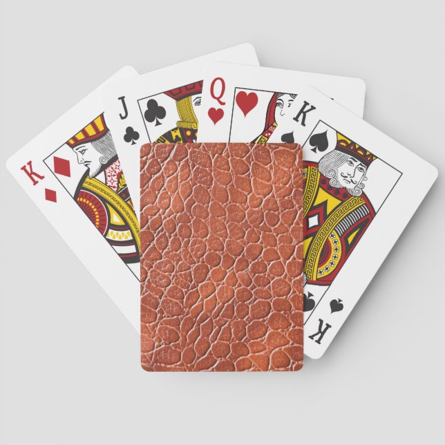 Leather Pattern Playing Cards (Back)