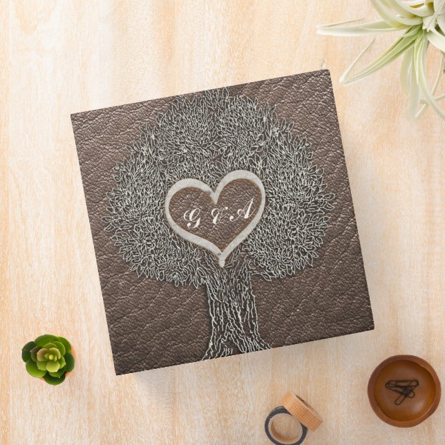 Leather Personalized Photo Albums 3 Ring Binder (In Situ)