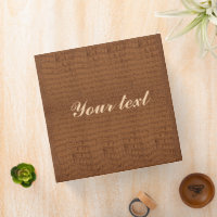 Leather Personalized Photo Albums 3 Ring Binder