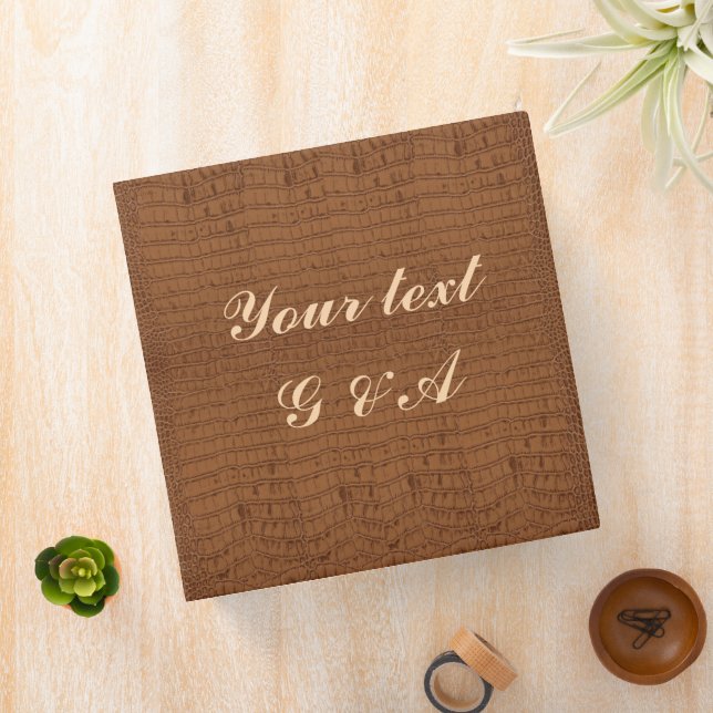 Leather Personalized Photo Albums 3 Ring Binder (In Situ)